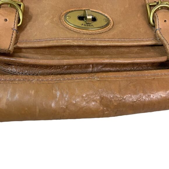 Fossil Vintage Reissue Light Brown Leather Messenger Bag‎ - Picture 2 of 15